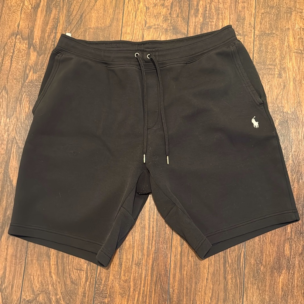 POLO Ralph Lauren Black Large Double Knit Shorts